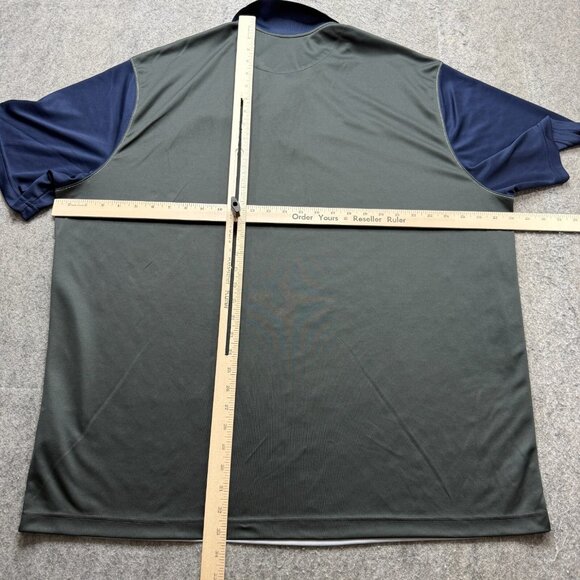 UConn Huskies Nike Polo Shirt Men 3XL White Blue Gray Colorblock Performance - Picture 9 of 13